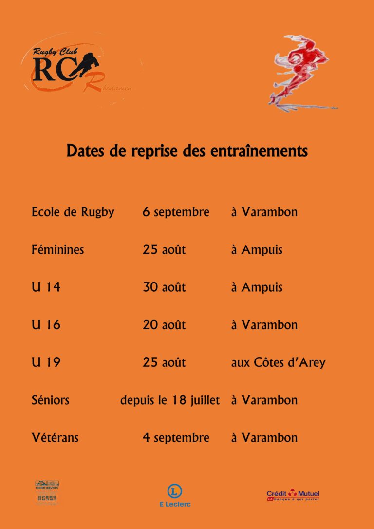 Dates de reprise