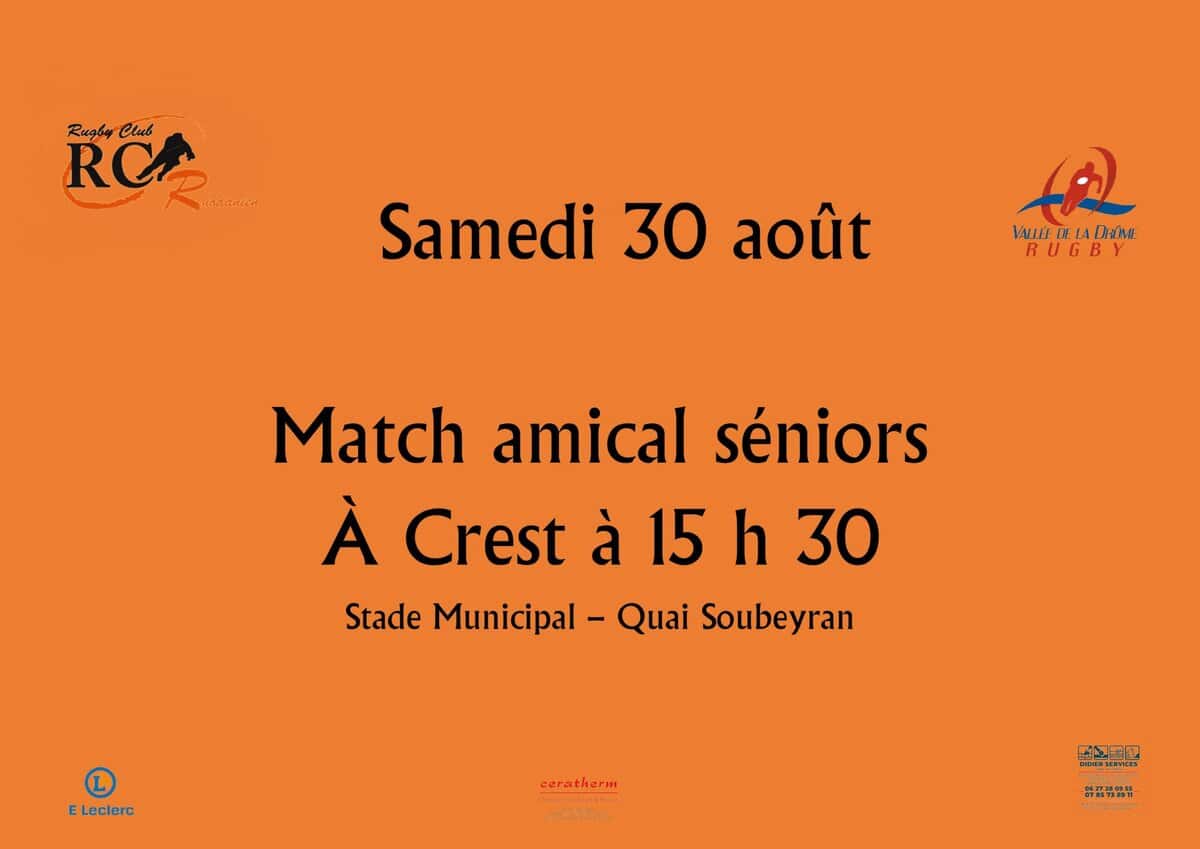 match amical Crest 30-8